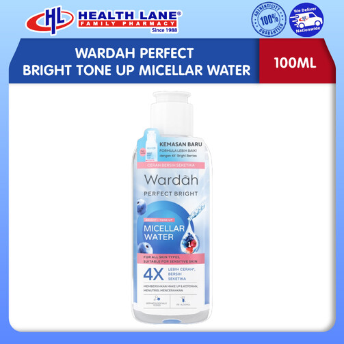 WARDAH PERFECT BRIGHT TONE UP MICELLAR WATER (100ML)